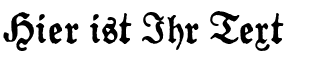 Ihre Vorschau von der Schriftart Gotyk Poszarpany