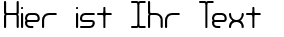Ihre Vorschau von der Schriftart Nanosecond