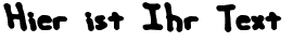 Ihre Vorschau von der Schriftart Hand Me Down