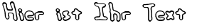 Ihre Vorschau von der Schriftart Hand Me Down Outlined