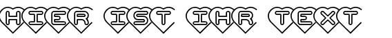 Ihre Vorschau von der Schriftart Hearts BRK