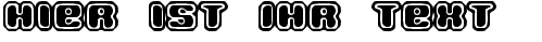 Ihre Vorschau von der Schriftart Jawbreaker Inlined