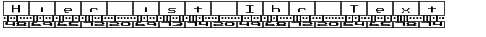 Ihre Vorschau von der Schriftart Binary BRK