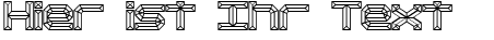 Ihre Vorschau von der Schriftart Heavy Bevel BRK