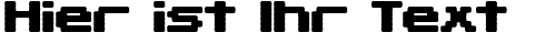 Ihre Vorschau von der Schriftart Gaposis Solid BRK