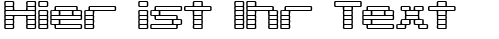 Ihre Vorschau von der Schriftart Gaposis Outline BRK
