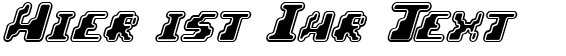 Ihre Vorschau von der Schriftart Zero Velocity BRK