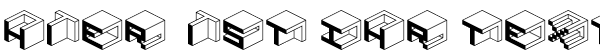 Ihre Vorschau von der Schriftart Qbicle1BRKMK