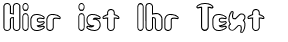 Ihre Vorschau von der Schriftart Unexplored Galaxies Outlined BRK