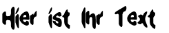 Ihre Vorschau von der Schriftart Exaggerate BRK