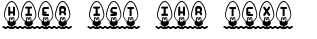 Ihre Vorschau von der Schriftart Xmas Lights BRK