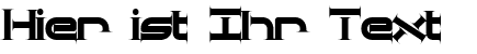 Ihre Vorschau von der Schriftart Quantum Taper BRK