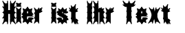 Ihre Vorschau von der Schriftart Aftermath BRK