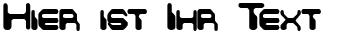 Ihre Vorschau von der Schriftart Chintzy CPU BRK