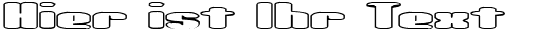 Ihre Vorschau von der Schriftart Spacious Outlined BRK