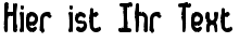 Ihre Vorschau von der Schriftart Dented BRK