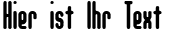Ihre Vorschau von der Schriftart Unanimous Inverted BRK