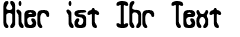 Ihre Vorschau von der Schriftart Queasy BRK