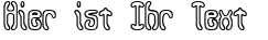 Ihre Vorschau von der Schriftart Queasy Outline BRK