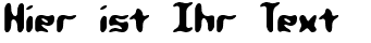 Ihre Vorschau von der Schriftart Qlumpy BRK