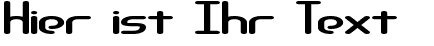Ihre Vorschau von der Schriftart Telephasic BRK