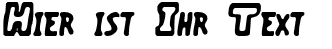 Ihre Vorschau von der Schriftart Vacant Capz BRK