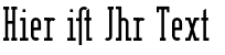 Ihre Vorschau von der Schriftart Berlin Email Serif