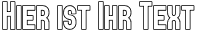 Ihre Vorschau von der Schriftart Elbaris Outline