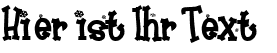 Ihre Vorschau von der Schriftart Frosty