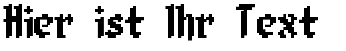 Ihre Vorschau von der Schriftart 8-Bit Limit BRK