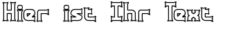 Ihre Vorschau von der Schriftart Ataxia Outline BRK