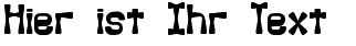 Ihre Vorschau von der Schriftart Backlash BRK
