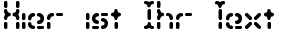 Ihre Vorschau von der Schriftart Bleak Segments BRK
