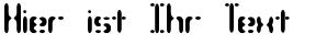 Ihre Vorschau von der Schriftart Compliant Confuse 3s BRK