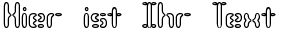 Ihre Vorschau von der Schriftart Compliant Confuse 3o BRK