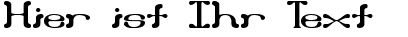 Ihre Vorschau von der Schriftart Draggle BRK