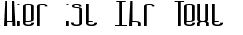 Ihre Vorschau von der Schriftart Dystorque BRK
