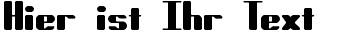 Ihre Vorschau von der Schriftart Forcible BRK