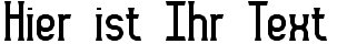 Ihre Vorschau von der Schriftart Gyneric BRK