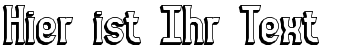 Ihre Vorschau von der Schriftart Gyneric 3D BRK