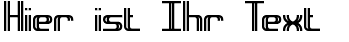 Ihre Vorschau von der Schriftart Intersect BRK