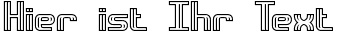 Ihre Vorschau von der Schriftart Intersect Outlined BRK