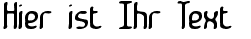 Ihre Vorschau von der Schriftart Janken BRK