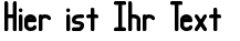 Ihre Vorschau von der Schriftart Lucid Type BRK
