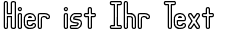 Ihre Vorschau von der Schriftart Lucid Type Outline BRK