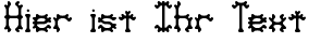Ihre Vorschau von der Schriftart Nymonak BRK