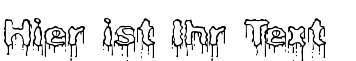 Ihre Vorschau von der Schriftart Plasma Drip Empty BRK