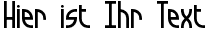 Ihre Vorschau von der Schriftart Quarantine BRK