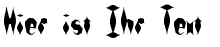 Ihre Vorschau von der Schriftart Quill Experimental BRK