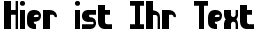 Ihre Vorschau von der Schriftart Sideways BRK